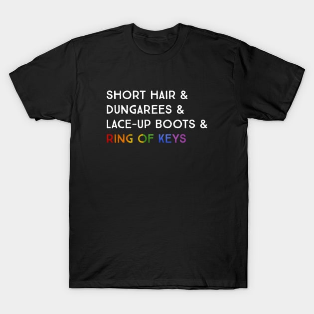 Ring of Keys - Rainbow T-Shirt by tigerbright